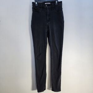 Madewell Curvy Roadtripper Size 25 Black Denim Jeans